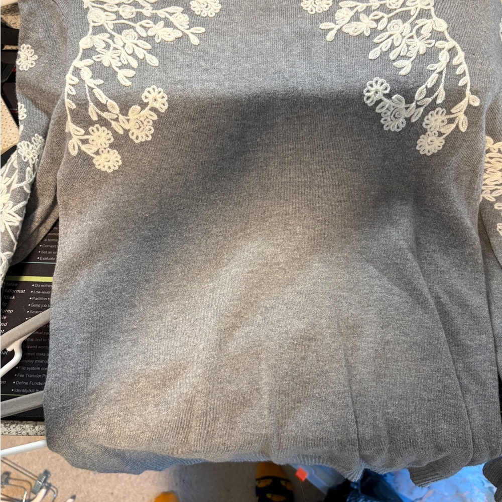 Market & Spruce Heather Gray Knit Top